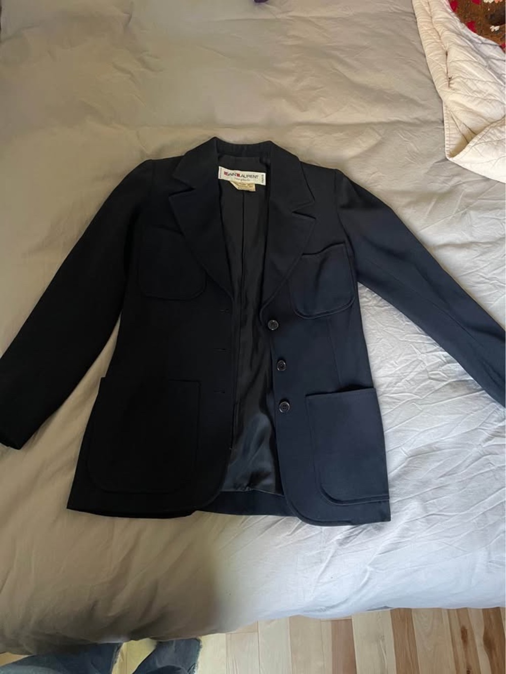 Saint Laurent Black Tailored Blazer